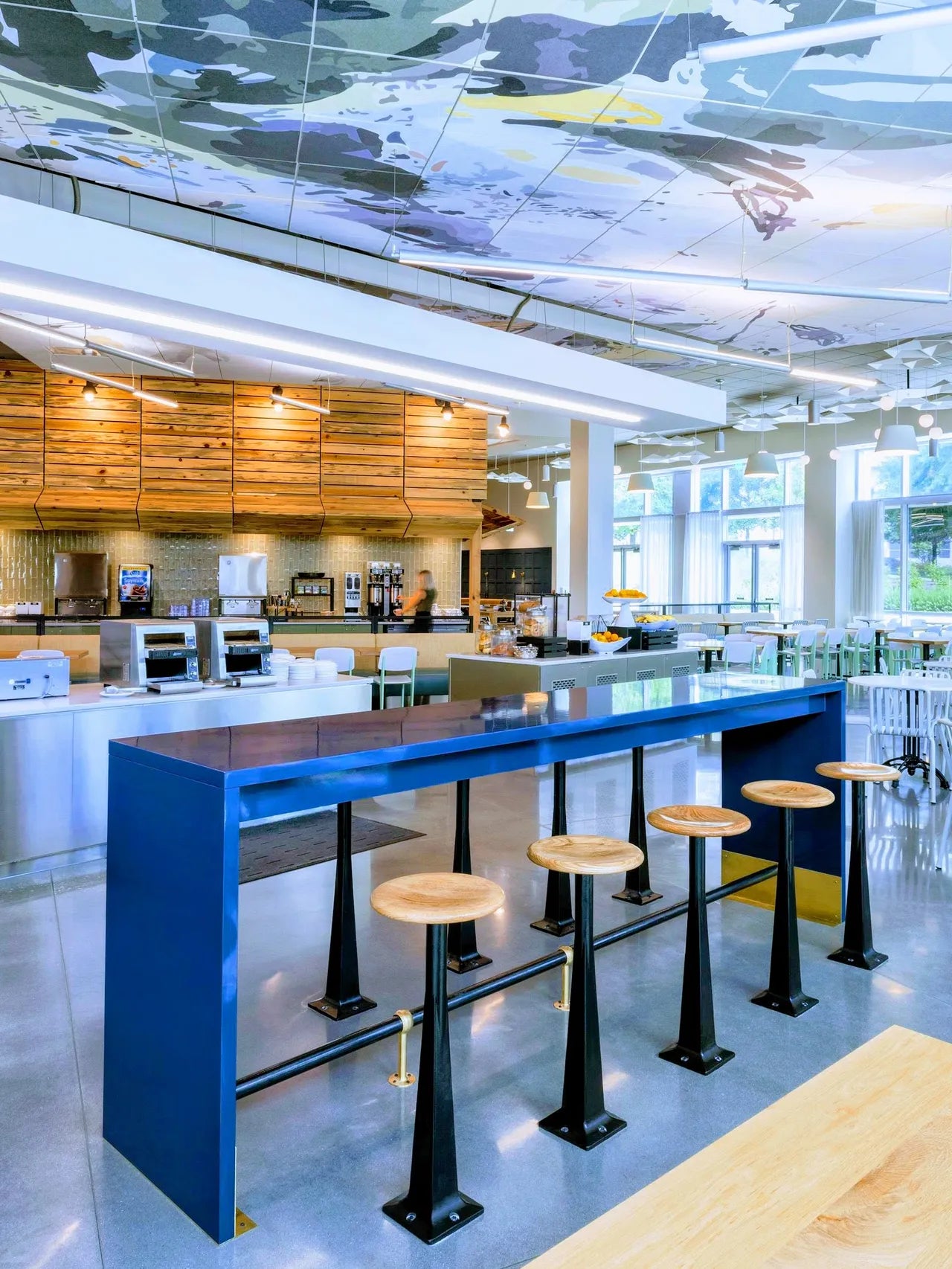 Cafe with barstools