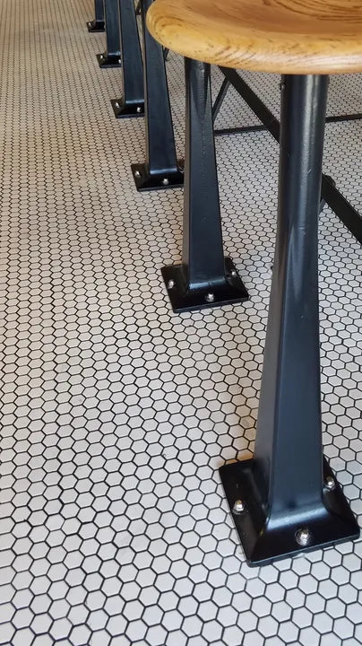 Classic black barstools